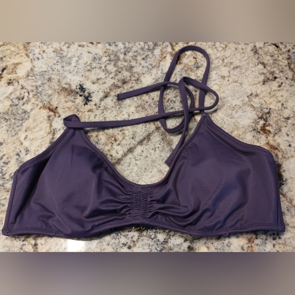 VICTORIA'S SECRET Purple & PINK Bikini Top SZ M